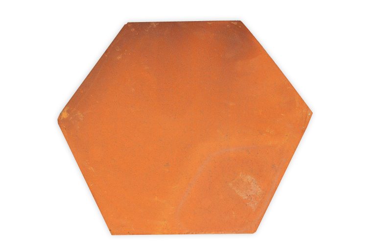 25 x 25 x 2.3cm Hexagon Tile (10") - Handmade Terracotta Tile Company