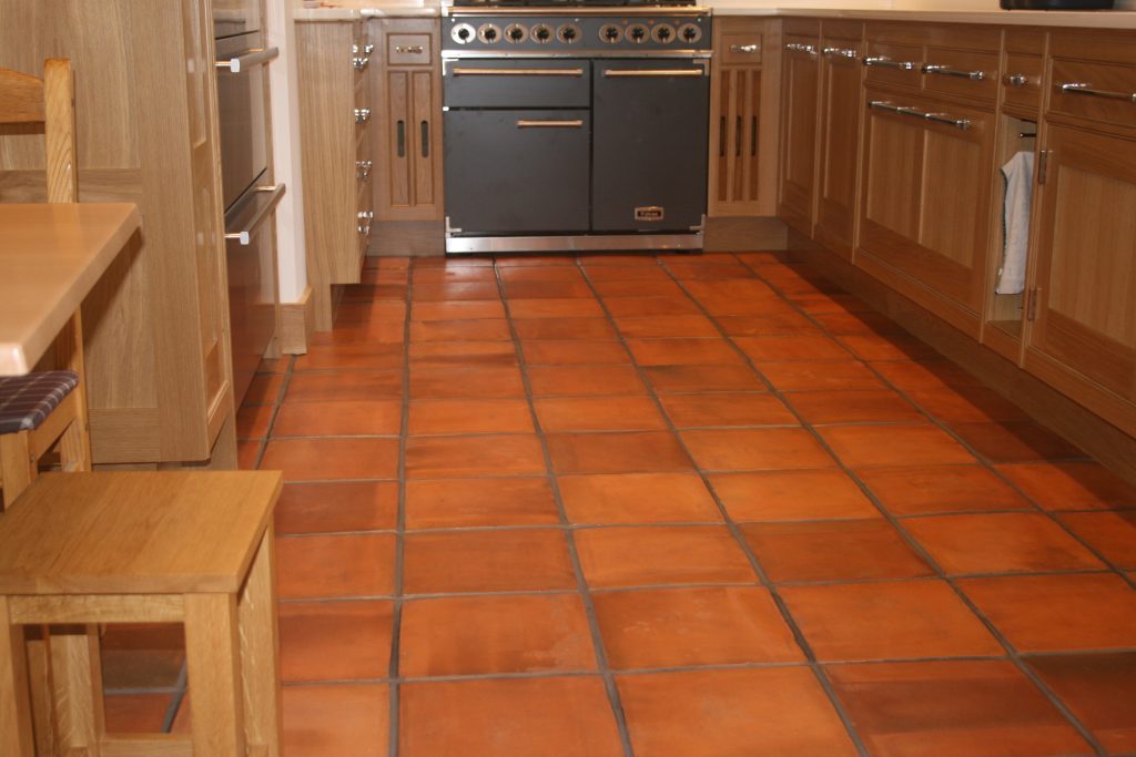 Beautiful handmade terracotta floor tiles