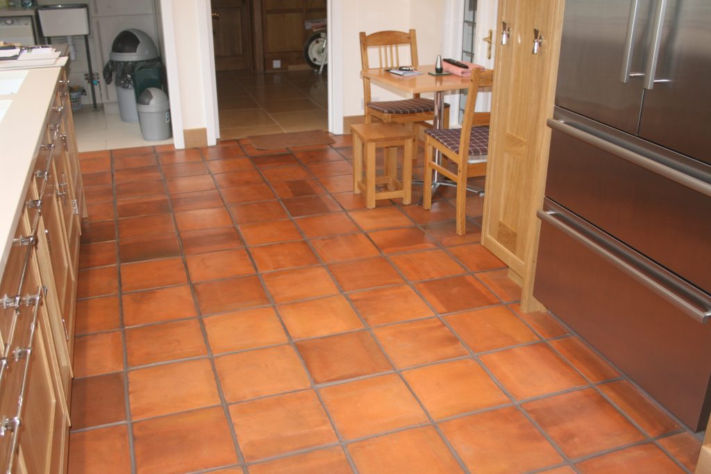 Beautiful handmade terracotta floor tiles